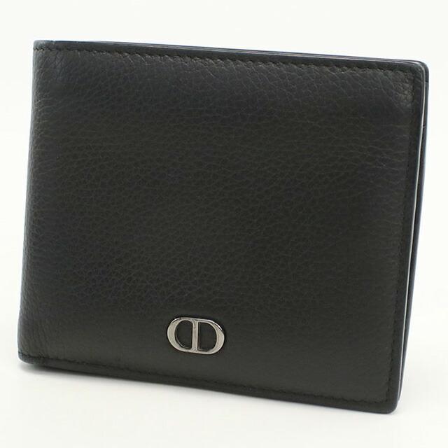 クリスチャンディオール CDロゴ 二つ折り 折り財布 シルバー金具　メンズ クリスチャンディオール CDロゴ 二つ折り 折り財布 シルバー金具 メンズ