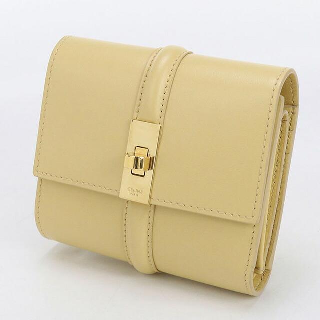 【美品】セリーヌ 16 セーズ スモールウォレット 三つ折り財布 中古美品 CELINE（セリーヌ） 中古 三つ折り財布 コンパクト レディース CELINE