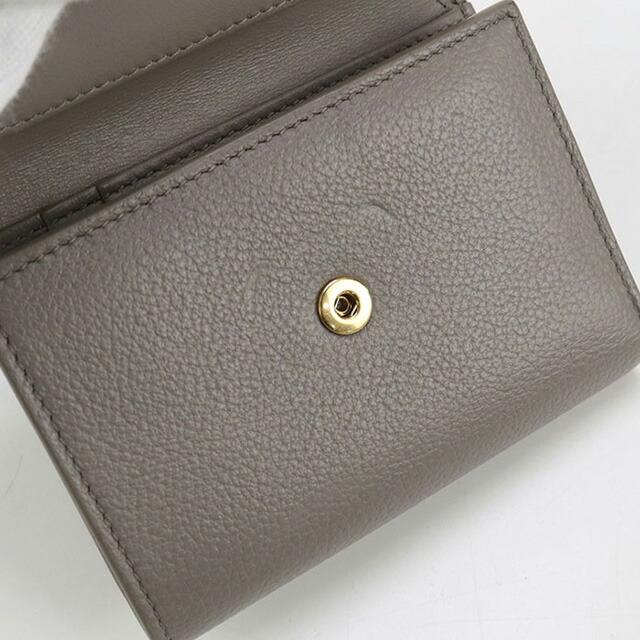 CELINE 三つ折り財布 グレー CELINE（セリーヌ） 財布 レディース ブランド 三つ折り財布 レザー