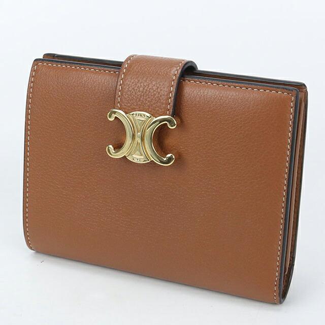 CELINE ブラウン 二つ折り財布 タッセル付き CELINE（セリーヌ） 中古 二つ折り財布 レディース ブランド ニノ