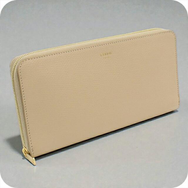 CELINE セリーヌ 財布・ケース  ベージュ 【古着】【中古】【送料無料】 中古・古着通販】CELINE (セリーヌ) コンパクトジップウォレット