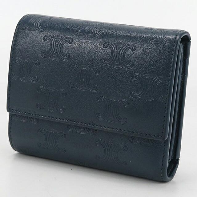 CELINE セリーヌ スモール トリオンフ 三つ折り財布 黒×ゴールド中古 CELINE（セリーヌ） 中古 三つ折り財布 三折財布 レディース ブランド