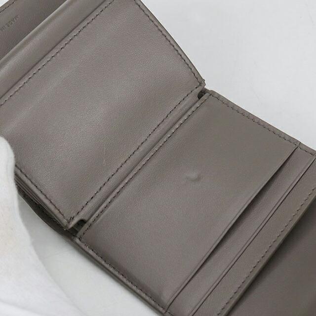 ☆美品☆セリーヌ 財布 グレー グレイ トリオンフ スモールフラップウォレット CELINE（セリーヌ） 財布/ミニ財布 レディース 三つ折り財布 グレー