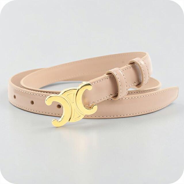 中古 セリーヌ ベルト レディース ブランド CELINE トリオンフ 18MM 45AX63A78 ピンク