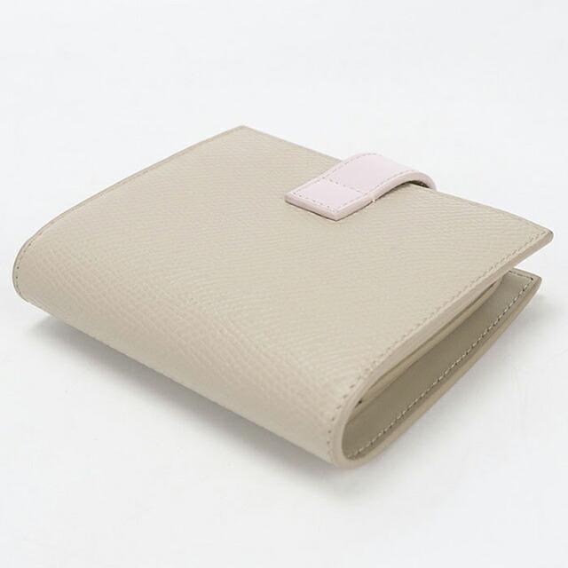 CELINE セリーヌ スモール ストラップウォレット グレージュ 二つ折り財布 CELINE（セリーヌ） 中古 二つ折り財布 二折財布 レディース ブランド