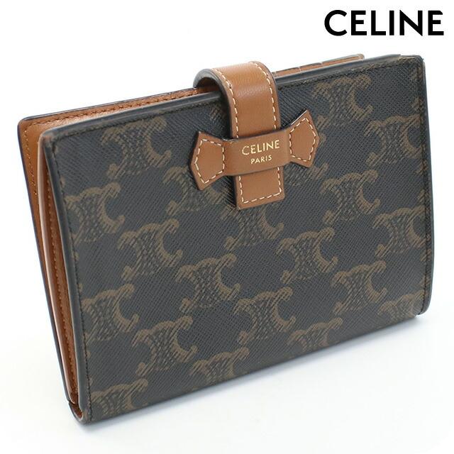CELINE 中古 セリーヌ 二折財布 レディース ブランド トリオンフ  