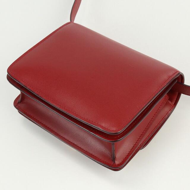 セリーヌ クラシック ボックス スモール ショルダーバッグ 斜め掛け クラシックカーフ レザー レッド 赤 シルバー金具 189183 CELINE（未使用　展示品） CELINE（セリーヌ） （未使用 展示品）セリーヌ クラシック ボックス