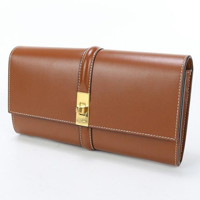 CELINE　未使用　長財布（ブラウン） CELINE 中古 セリーヌ 長財布ニ折小銭入付き レディース ブランド 16