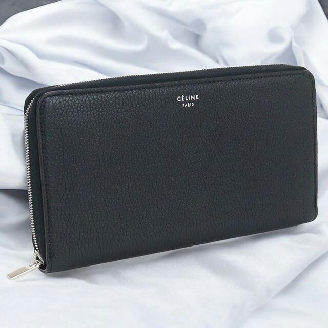 中古 セリーヌ 長財布ラウンドファスナー ユニセックス ブランド 