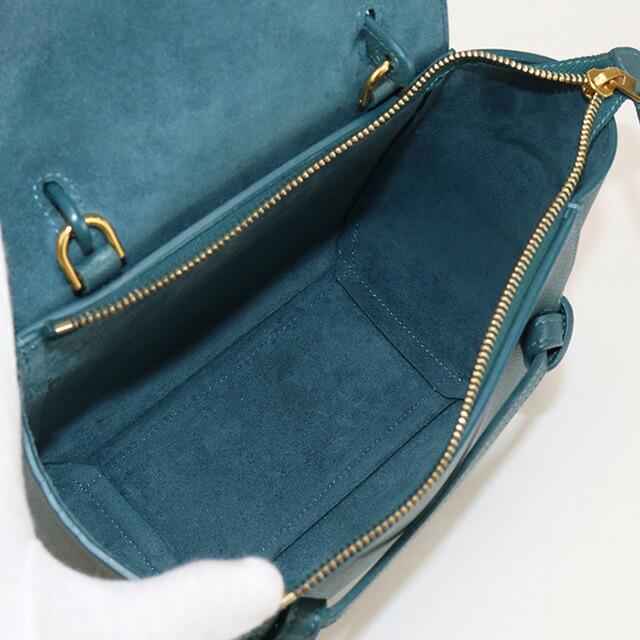 ¥168,000➡︎週末限定価格【CELINE】ベルトバッグナノ　ネイビーブルー CELINE（セリーヌ） 中古 ハンドバッグ レディース ブランド ナノ