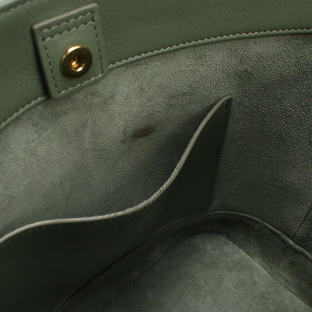 CELINE セリーヌ ショルダーバッグ  カーキ 【古着】【中古】【送料無料】 CELINE（セリーヌ） 中古 斜め掛け ショルダーバッグ レディース