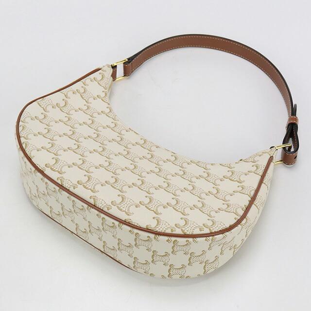 CELINE セリーヌ AVA トリオンフキャンバス ハンドバッグ ホワイト