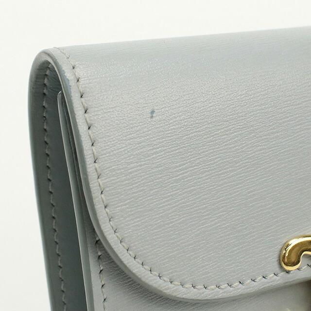 極上美品❣️セリーヌ トリオンフ スモールウォレット ホワイト L67