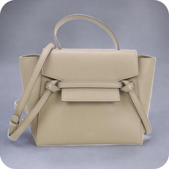CELINE セリーヌ Cロゴ ハンドバッグ ベージュ レディース ブランド CELINE（セリーヌ） 中古 ハンドバッグ レディース ブランド ベルト