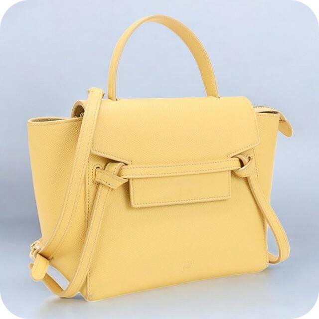 CELINE 中古 セリーヌ ハンドバッグ レディース ブランド ナノ ベルト 