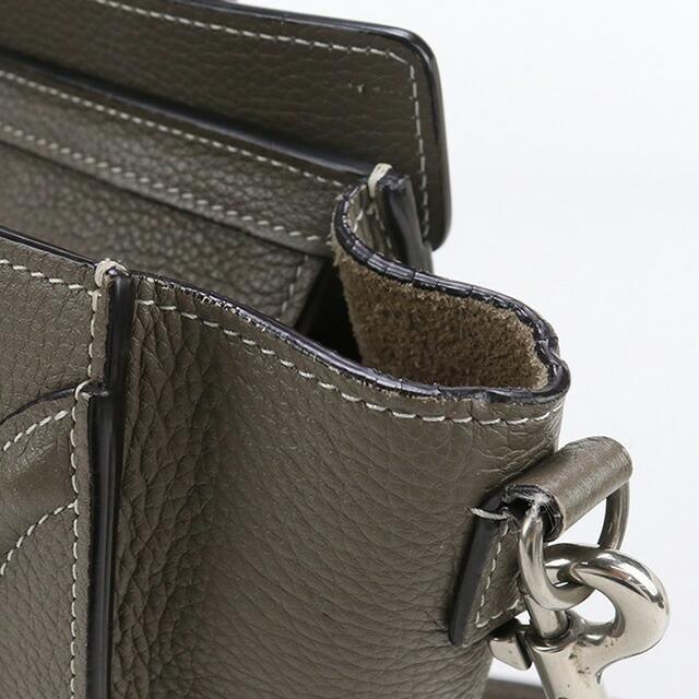 【超美品】ヴィンテージCELINE グレー モノグラムハンドバッグ セリーヌ CELINE ベルトバッグ ナノ ハンドバッグ レザー グレー