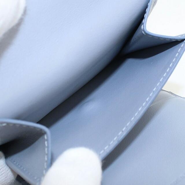 ★正規品★セリーヌ トリフォールド コンパクト ウォレット ミネラルブルー CELINE（セリーヌ） 中古 三折財布 レディース ブランド スモール トリ