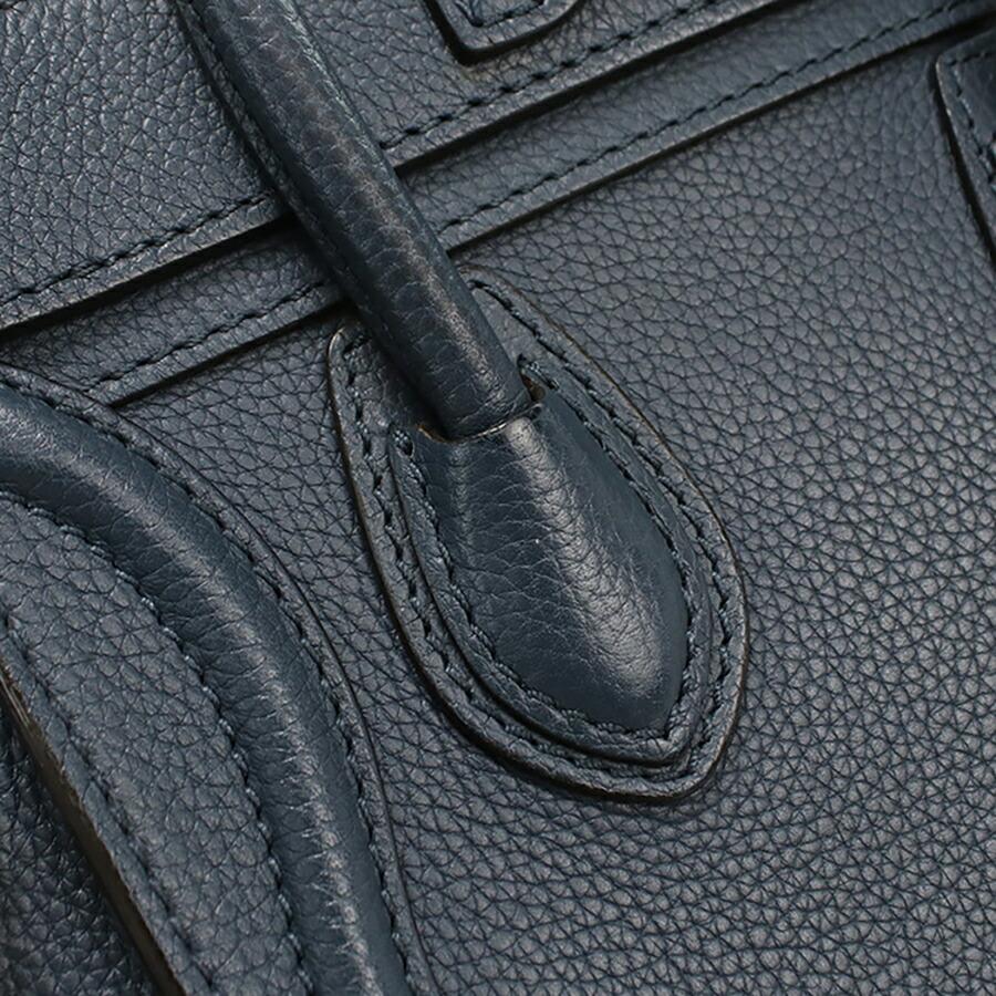 CELINE セリーヌ ラケージ 2WAY ハンドバッグ ショルダーバッグ レザー ネイビー  レディース【中古】 楽天市場】【中古】 セリーヌ CELINE ラゲージ ナノショッパー 2WAY