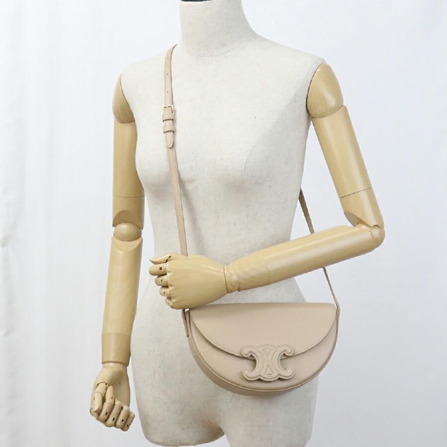 CELINE セリーヌ ショルダーバッグ  ベージュ 【古着】【中古】【送料無料】 中古・古着通販】CELINE (セリーヌ) ショルダーバッグ ベージュ