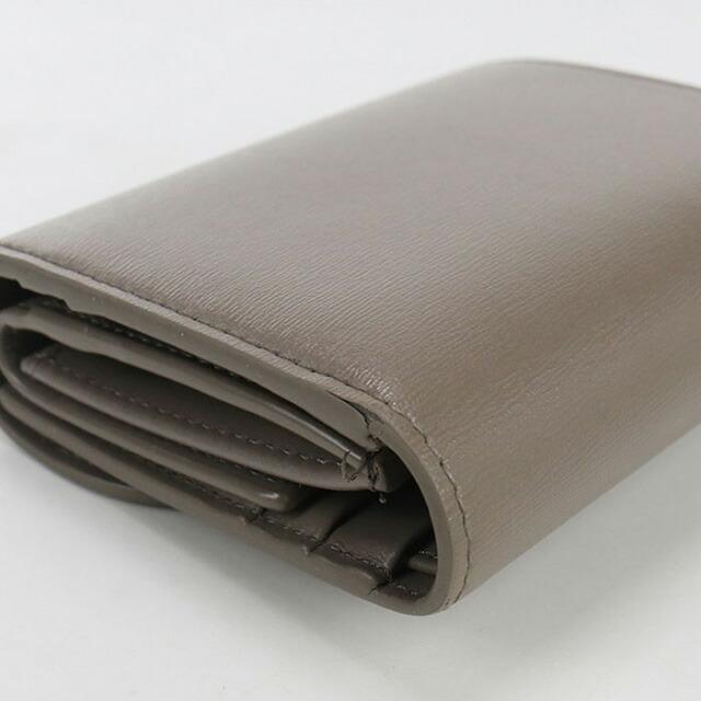 【希少カラー】CELINE トリオンフ　フラップウォレット グレー 三つ折り財布 CELINE（セリーヌ） 財布 レディース ブランド 三つ折り財布 レザー