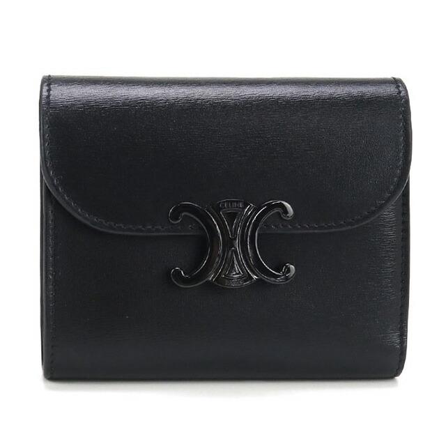 CELINE ブラック スモールストラップウォレット 三つ折り財布　新品　未使用 CELINE（セリーヌ） 【新品未使用】セリーヌ スモール ストラップ