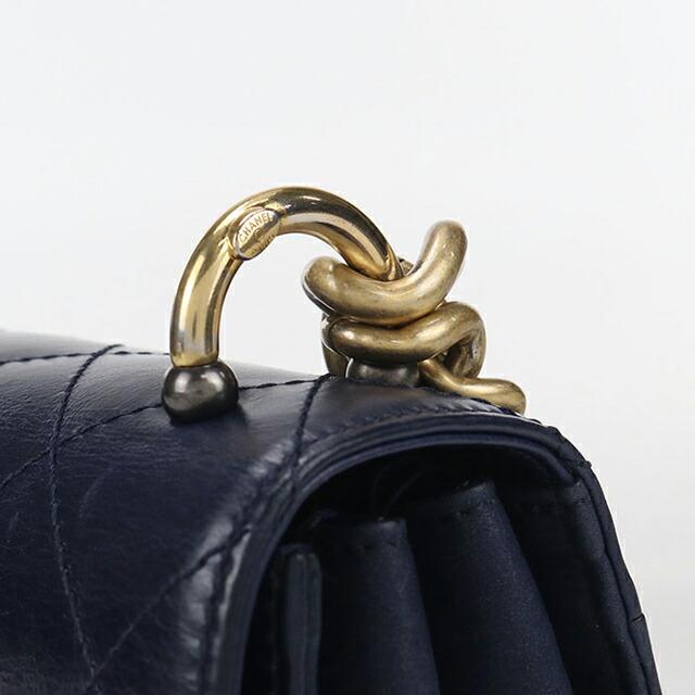 CHANEL シャネル ウルトラステッチ マトラッセ チェーンショルダーバッグ シングルフラップ レザー ネイビー ゴールド金具 レディース バッグ レディース【中古】【送料無料】 CHANEL(シャネル) マトラッセ ラージココマーク チェーンショルダー