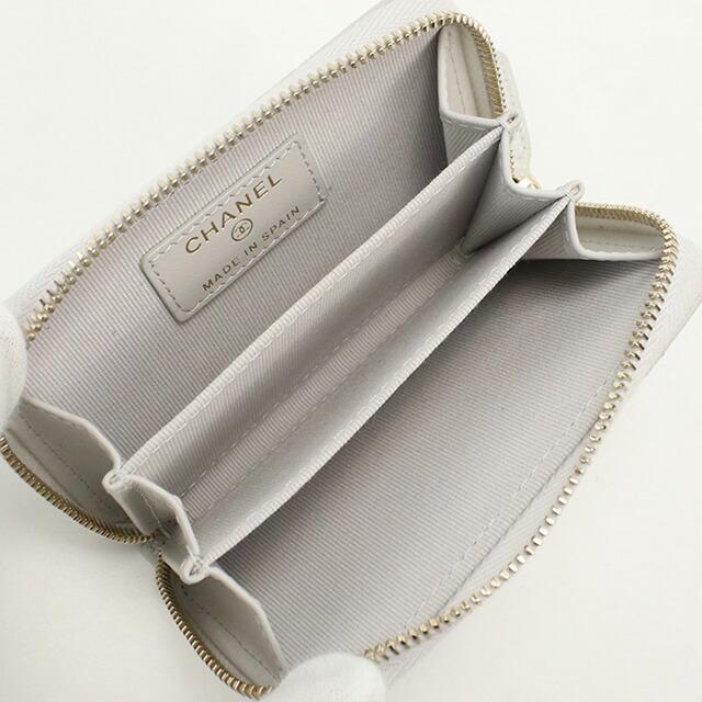 CHANEL コインケース　グレー 存在感◎上品で大人っぽい♪】CHANEL コインケース グレー 財布