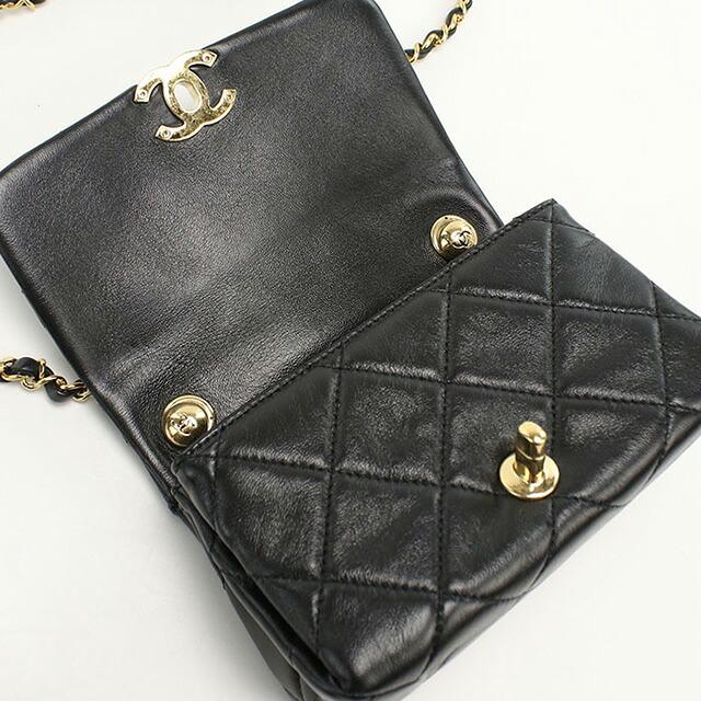 中古良品CHANEL シャネル 斜め掛け ショルダーバッグ NPT9K2NL チェーンショルダーバッグ マトラッセ レディース ブラック CHANEL（シャネル） 中古 斜め掛け ショルダーバッグ レディース