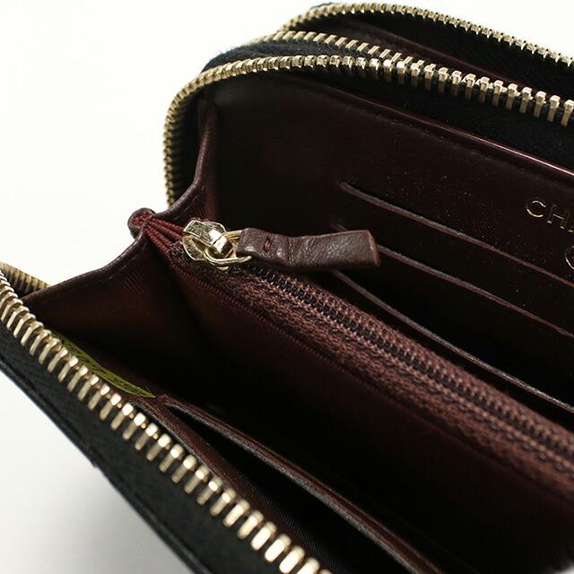 CHANEL（シャネル） 中古 長財布 ラウンドファスナー レディース