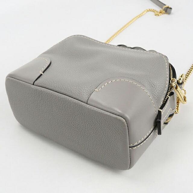 中古 クロエ ハンドバッグ レディース ブランド CHLOE ダリア 2WAY レザー グレー バッグ_4