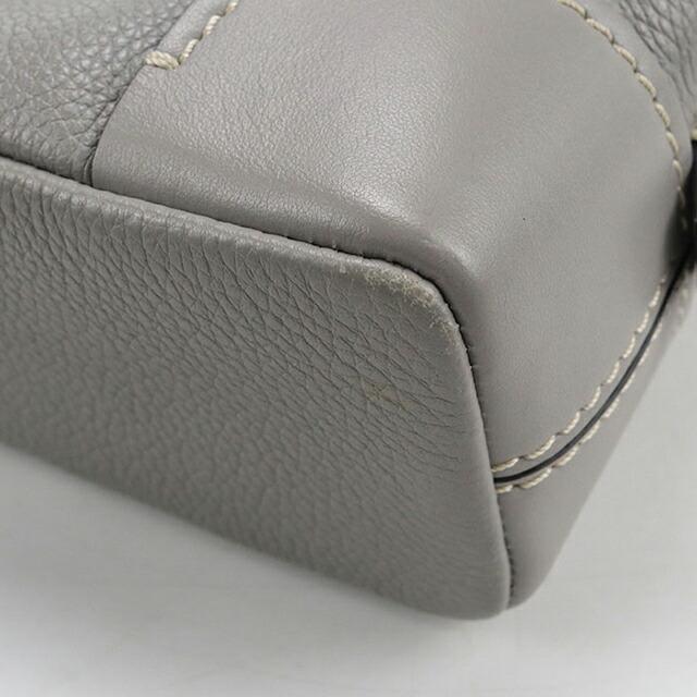 中古 クロエ ハンドバッグ レディース ブランド CHLOE ダリア 2WAY レザー グレー バッグ_9