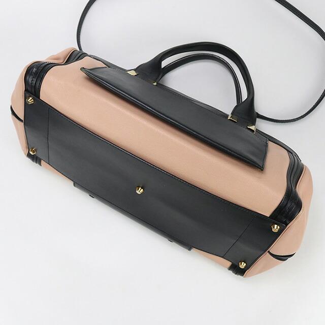CHLOE / クロエ ◆2WAYバッグ アリス バイカラー レザー ミニボストン ブランド【バッグ/バック/BAG/鞄/カバン】 【中古】 CHANEL（シャネル） 中古 クロエ トートバッグ レディース ブランド