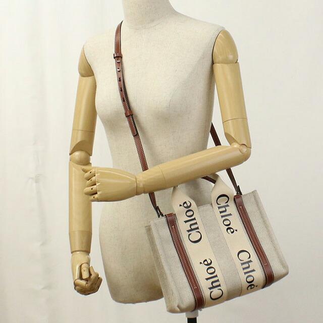 Chloeウッディ スモール キャンバス×レザー 2WAYハンドバッグ ベージュ 楽天市場】【中古・美品】 クロエ Chloe ウッディ スモール キャンバス