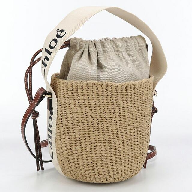 値下げ！★未使用品★Chloé WOODYスモールバスケット Chloe（クロエ） 中古 カゴバッグ レディース ブランド ウッディ