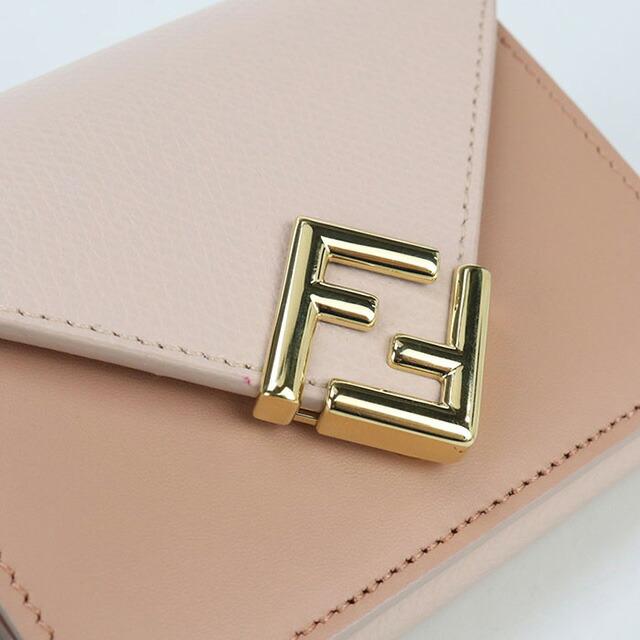 本物 フェンディ FENDI レザー 三つ折り 折財布 コンパクトウォレット ブラウン 財布 ウォレット 中古 FENDI（フェンディ） 中古 三つ折り財布 レディース ブランド