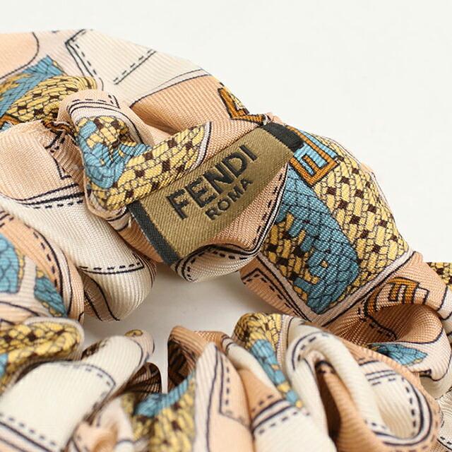 【正規品】FENDI フェンディ　シュシュ　ズッカ　ブラウン　ヘアアクセ FENDI（フェンディ） 中古 シュシュ レディース ブランド ズッカ 2個