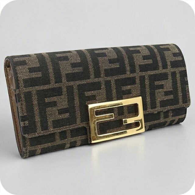 FENDI（フェンディ） 中古 長財布二折 レディース ブランド バゲット