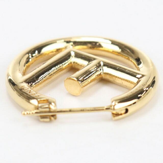 【新品未使用】FENDI (フェンディ) ゴールドピアス FENDI（フェンディ） 中古 ピアス レディース エフイズフェンディ