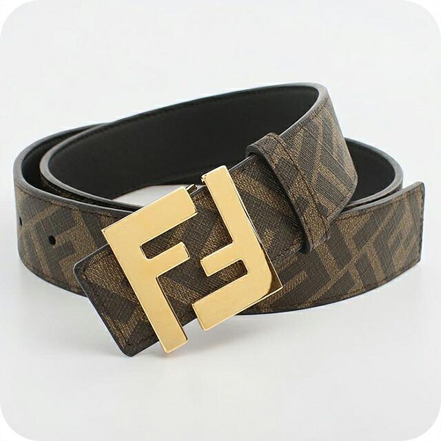 FENDI（フェンディ） 中古 ベルト メンズ ブランド ズッカ FFスクエア