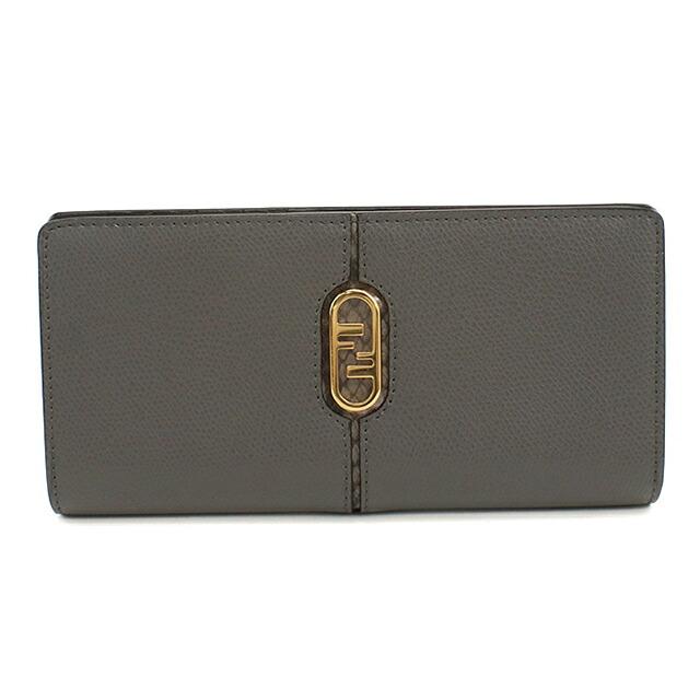 【極美品・箱付き】FENDI フェンディ 長財布 グレー系 FENDI（フェンディ） 中古 長財布二折 レディース ブランド オーロック