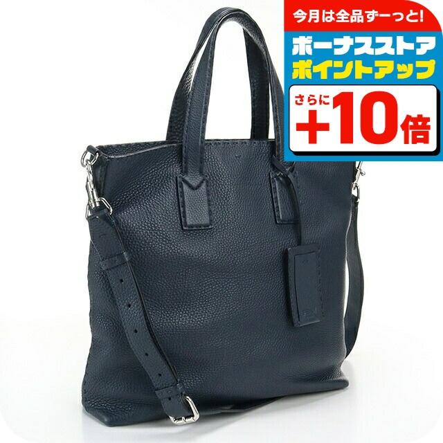 フェンディ セレリア トートバッグ 本革 レザー ブラック