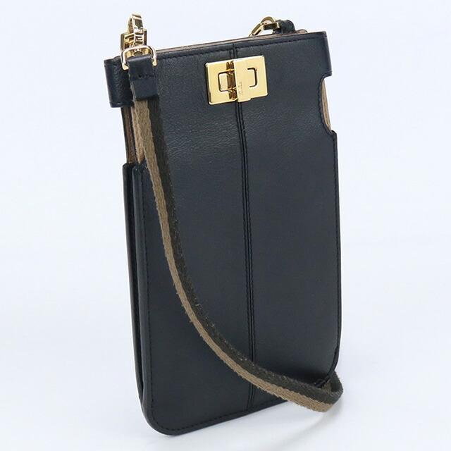 中古 フェンディ 斜め掛け ショルダーバッグ レディース ブランド FENDI ピーカブー ピーカー フォンケース レザー 8M0442 A5DY｜nanaple｜04