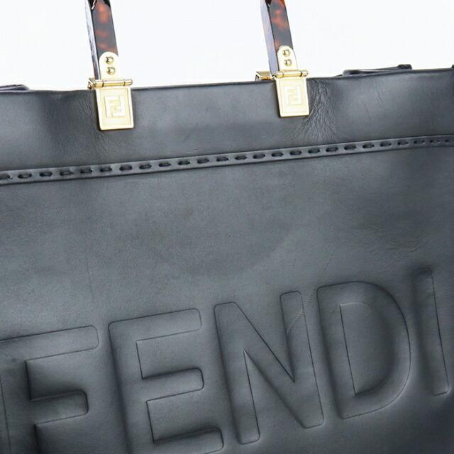 中古 フェンディ トートバッグ レディース ブランド FENDI サンシャイン ミディアム レザー 8BH386 ABVL F0KUR ブラック バッグ｜nanaple｜10