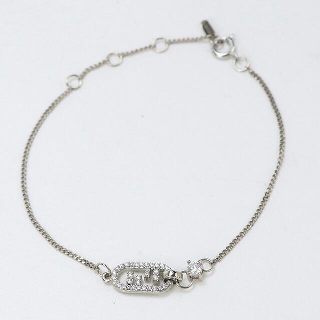 Fendi シルバー オーロック ブレスレット 未使用級 FENDI フェンディ オーロック ブレスレット シルバー