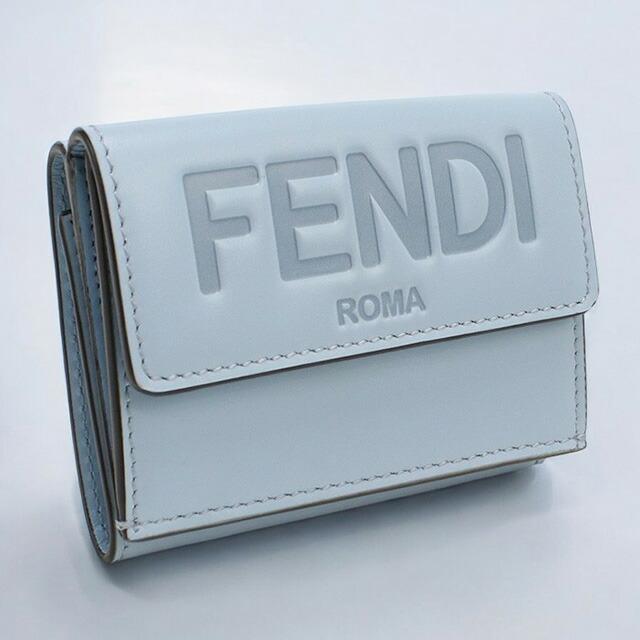 ▼値下げ▼■新同■　フェンディ ROMA マイクロ コンパクトウォレット 三つ折り 財布 カーフ 8M0395 箱 【15885】 ▽値下げ▽□新同□ フェンディ ROMA マイクロ コンパクトウォレット