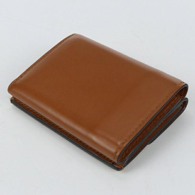 フェンディ FENDI 三つ折り財布 ロゴ ローママイクロ レザー ブラウン ゴールド金具 ミニ財布 茶 8M0395【中古】 フェンディ 三つ折り財布/ミニ財布 財布 レディース ローマ マイクロ