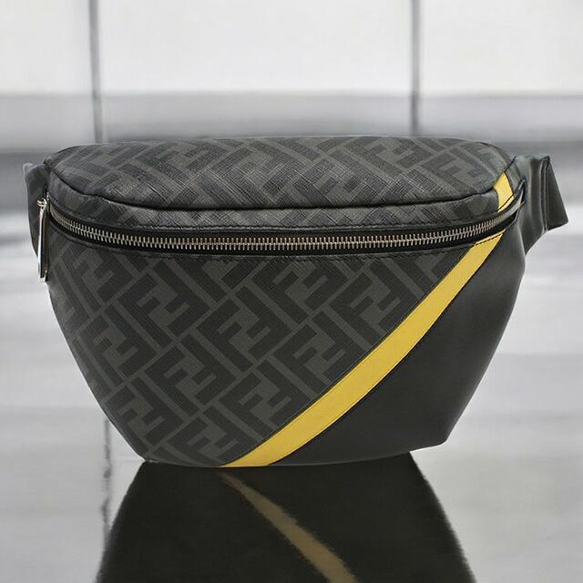 FENDI 中古 フェンディ ボディバッグ メンズ ブランド ダイアゴナル 
