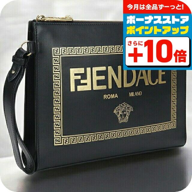 最終値引きFENDI TRYロゴ クラッチバッグ FENDI（フェンディ） 中古 クラッチバッグ ユニセックス ブランド