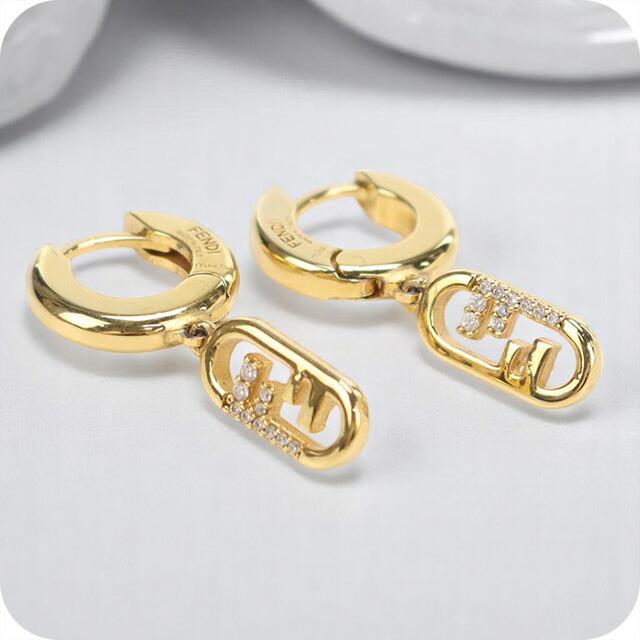 FENDI（フェンディ） 中古 ピアス レディース ブランド FENDI FFロゴ