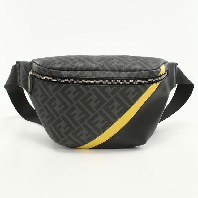 【美品】FENDI フェンディ　FE92976 ダイアゴナル ベルトバッグ FENDI フェンディシャドー ダイアゴナル ベルトバッグ ボディ